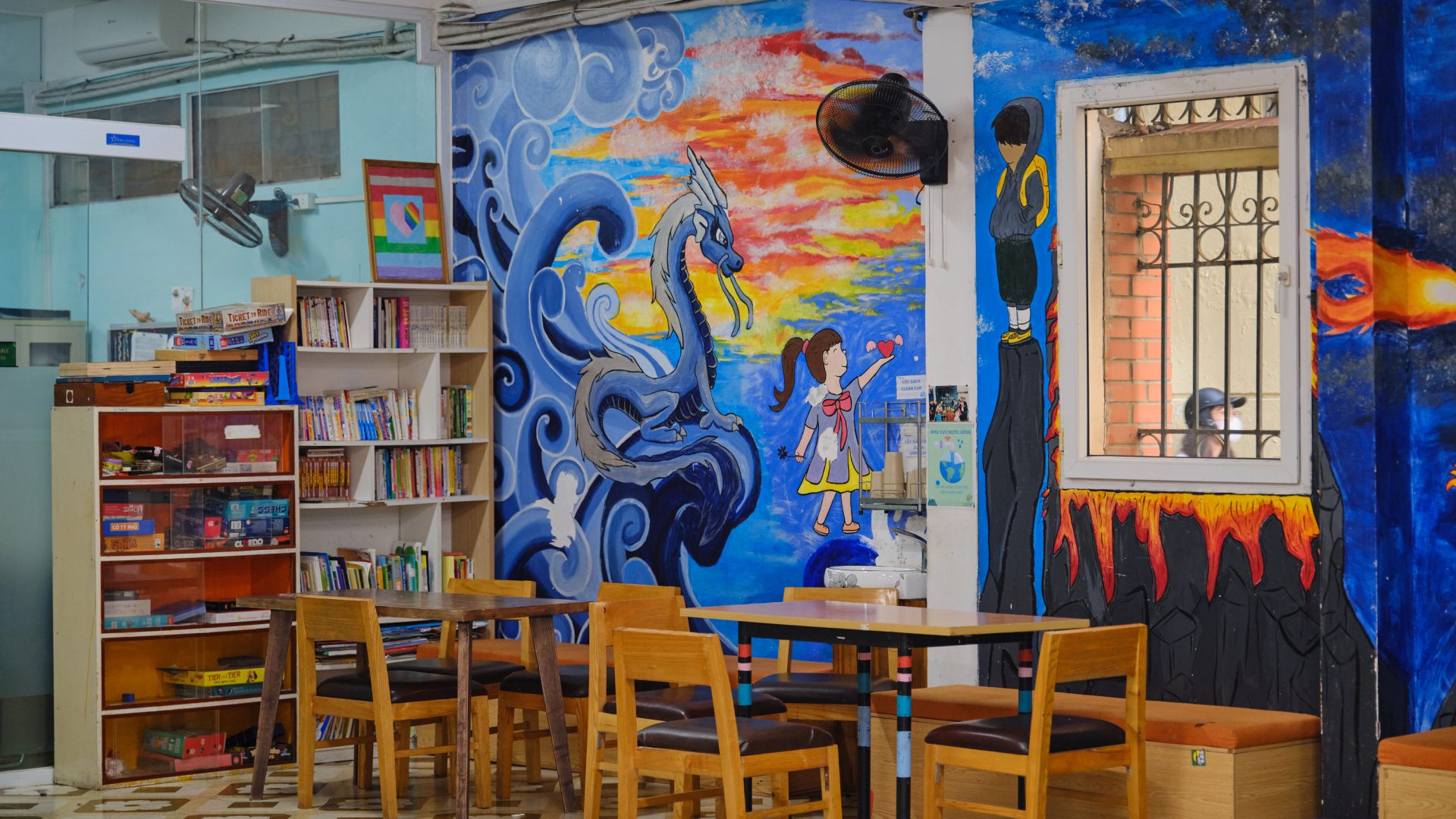 A classroom at the Blue Dragon Children's Foundation in Hanoi, Vietnam.