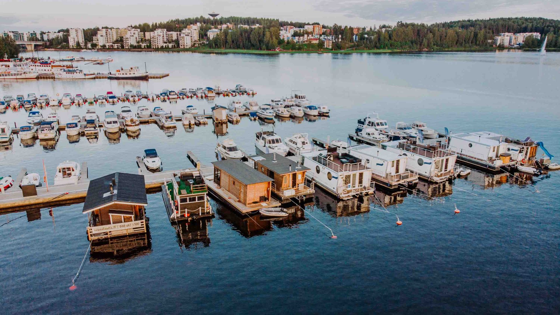 A harbor with lots of boats.