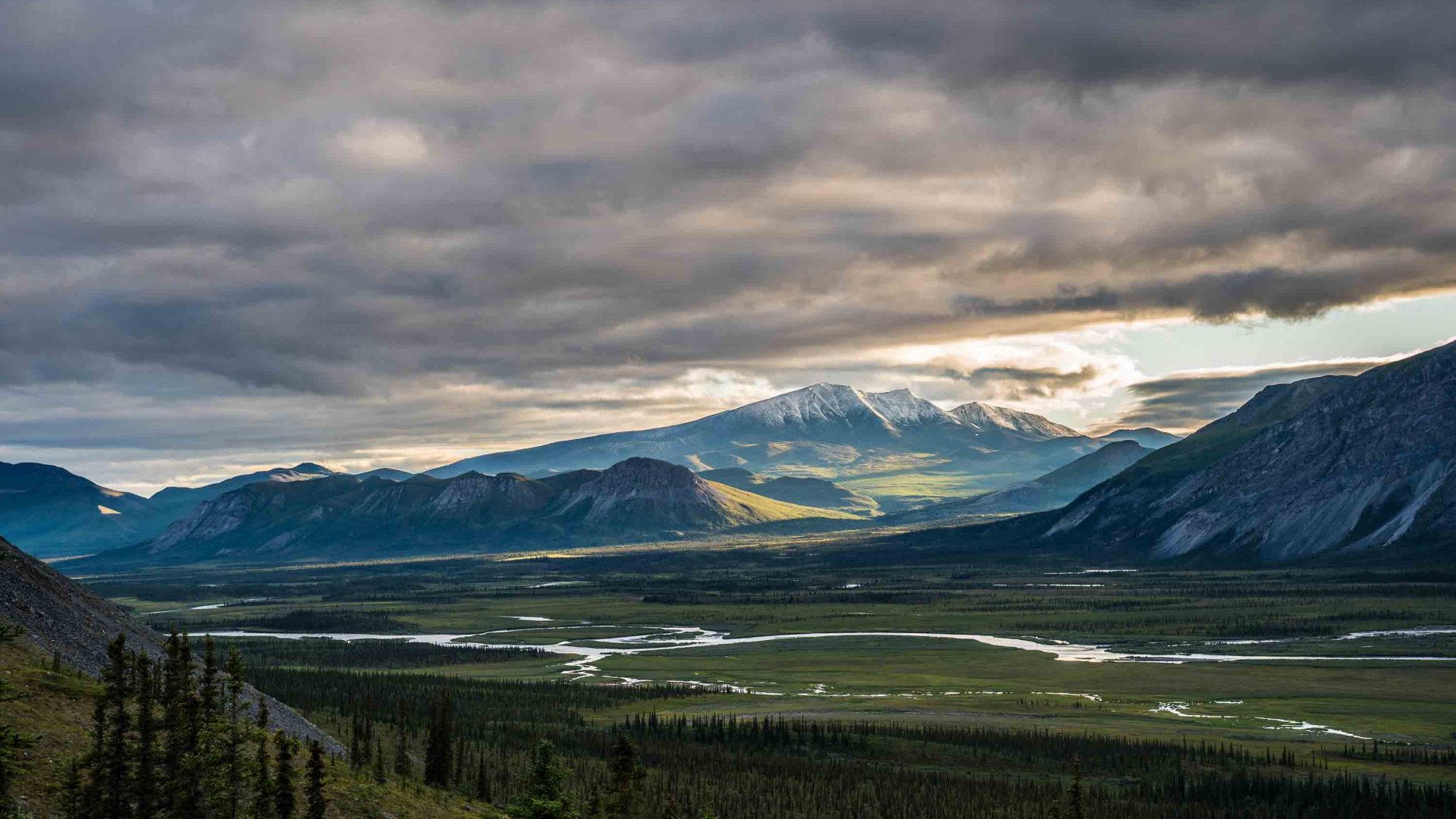 Rivers and mountains.