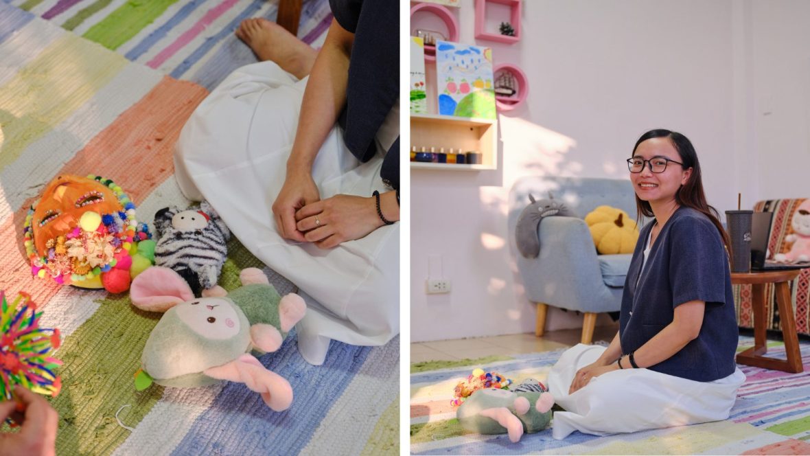 Trần Thị Trà My, a psychologist at Blue Dragon Children's Foundation.